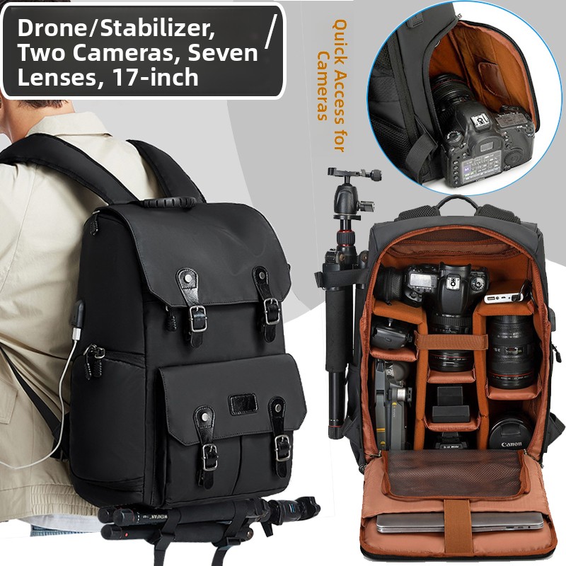 Drone Camera Professional - Zaino Professionale per Fotocamera DSLR, Grande