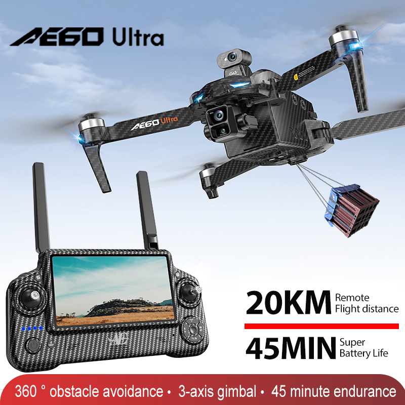 Drone Camera With Gimbal - AE60 GPS Drone Professionale 8K Fotocamera