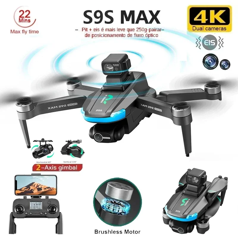 NUOVO S9S MAX MINI Drone 4K 2  - Drone Camera With Gimbal recensione e prezzo